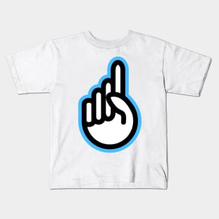 Hand gesture - one finger Kids T-Shirt